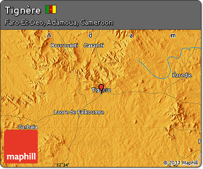 Political Map of Tignère