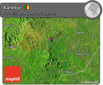 Satellite Map of Karedjé