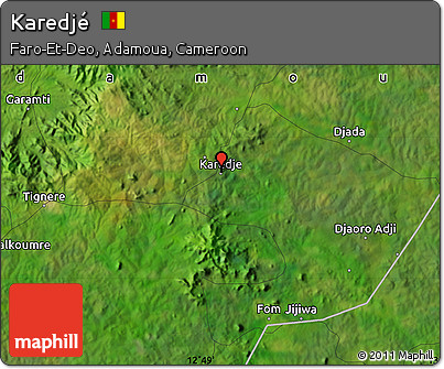 Satellite Map of Karedjé