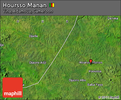 Satellite Map of Hoursso Manan