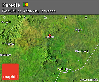 Satellite Map of Karedjé