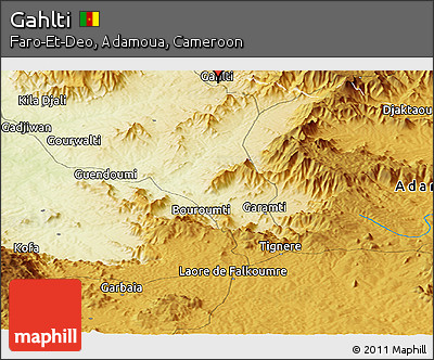 Physical Panoramic Map of Gahlti