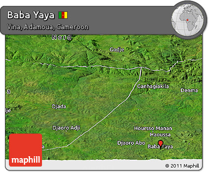 Satellite Panoramic Map of Baba Yaya