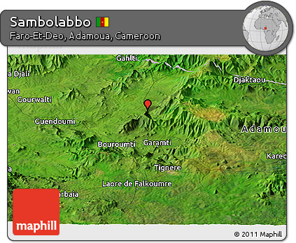 Satellite Panoramic Map of Sambolabbo