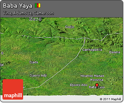 Satellite Panoramic Map of Baba Yaya