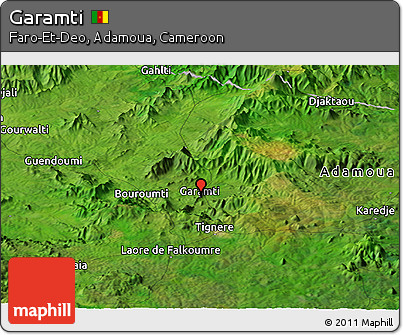 Satellite Panoramic Map of Garamti