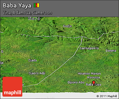Satellite Panoramic Map of Baba Yaya