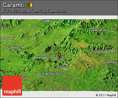 Satellite Panoramic Map of Garamti
