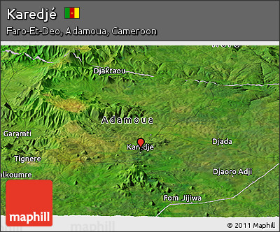 Satellite Panoramic Map of Karedjé