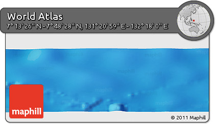 Physical Panoramic Map of the Area around 7° 30' 57" N, 131° 49' 29" E