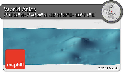 Satellite Panoramic Map of the Area around 7° 30' 57" N, 132° 40' 30" E