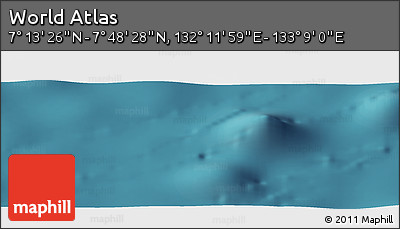 Satellite Panoramic Map of the Area around 7° 30' 57" N, 132° 40' 30" E