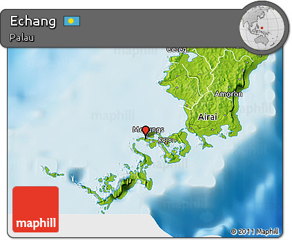 Physical 3D Map of Echang