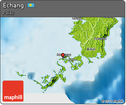 Physical 3D Map of Echang