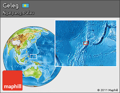 Physical Location Map of Geleg