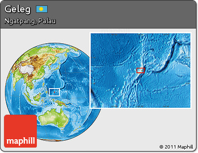 Physical Location Map of Geleg