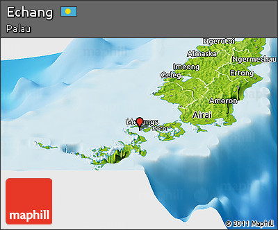 Physical Panoramic Map of Echang