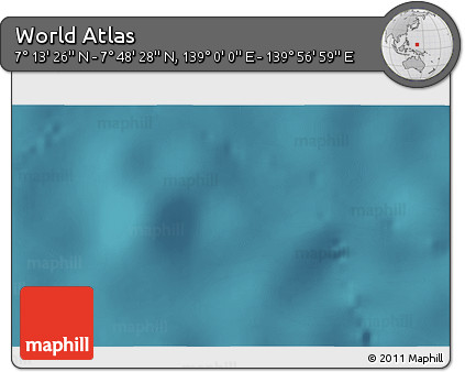 Satellite 3D Map of the Area around 7° 30' 57" N, 139° 28' 29" E