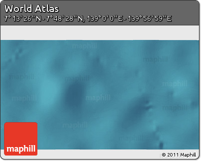 Satellite 3D Map of the Area around 7° 30' 57" N, 139° 28' 29" E