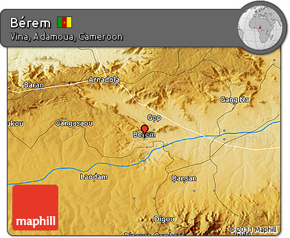 Physical 3D Map of Bérem