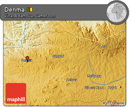 Physical 3D Map of Denma