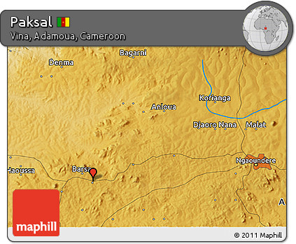 Physical 3D Map of Paksal