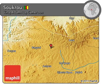 Physical 3D Map of Soukrou