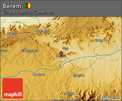 Physical 3D Map of Bérem