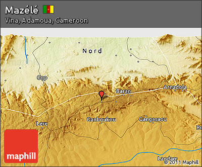 Physical 3D Map of Mazélé