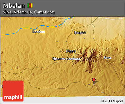 Physical 3D Map of Mbalan