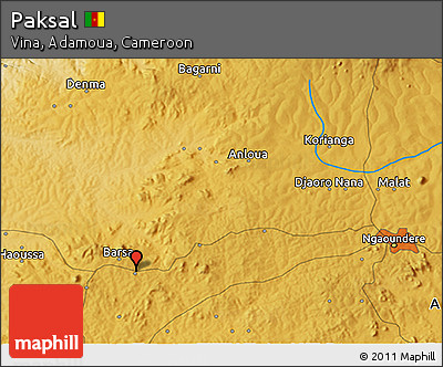 Physical 3D Map of Paksal