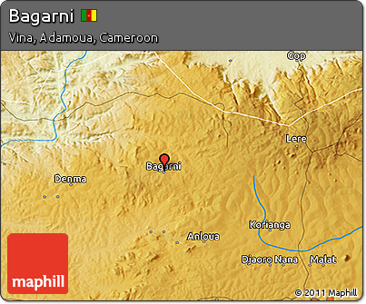 Physical 3D Map of Bagarni