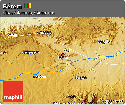 Physical 3D Map of Bérem