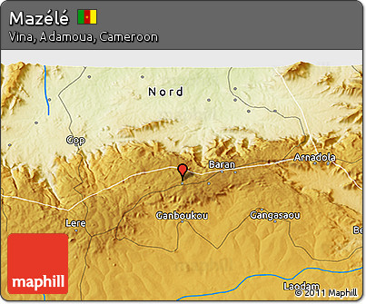 Physical 3D Map of Mazélé