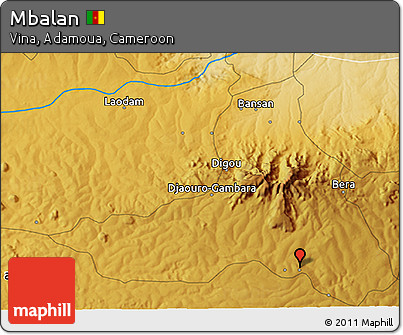 Physical 3D Map of Mbalan