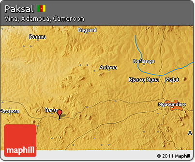 Physical 3D Map of Paksal