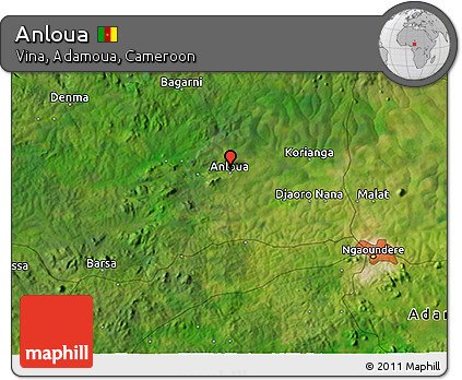Satellite 3D Map of Anloua