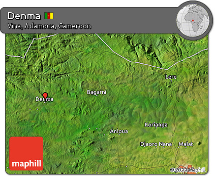 Satellite 3D Map of Denma