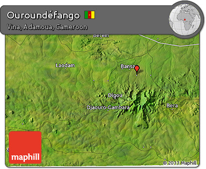 Satellite 3D Map of Ouroundéfango