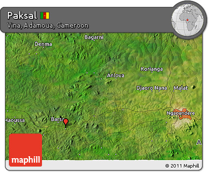Satellite 3D Map of Paksal