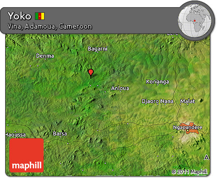 Satellite 3D Map of Yoko