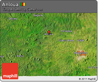 Satellite 3D Map of Anloua