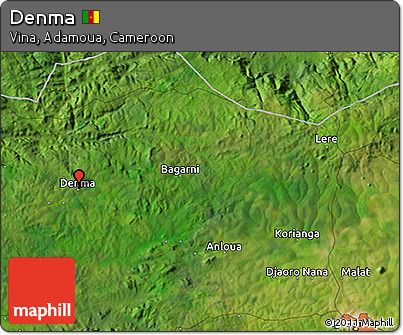 Satellite 3D Map of Denma