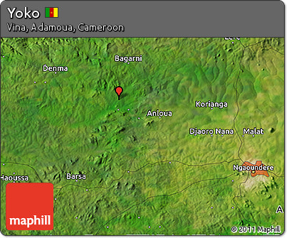 Satellite 3D Map of Yoko