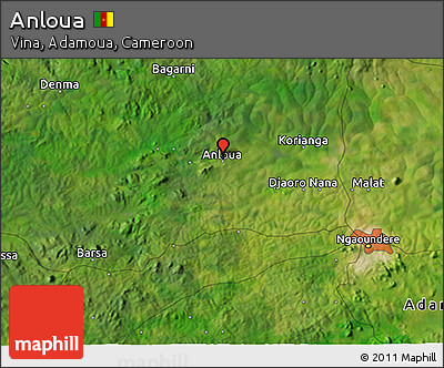Satellite 3D Map of Anloua