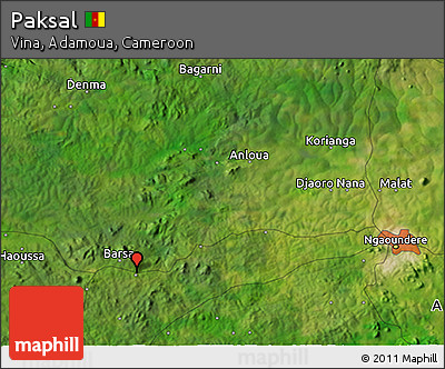Satellite 3D Map of Paksal