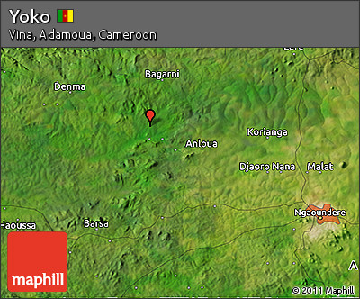 Satellite 3D Map of Yoko