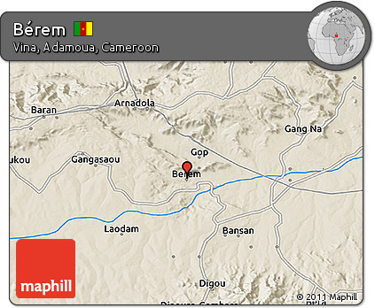 Shaded Relief 3D Map of Bérem