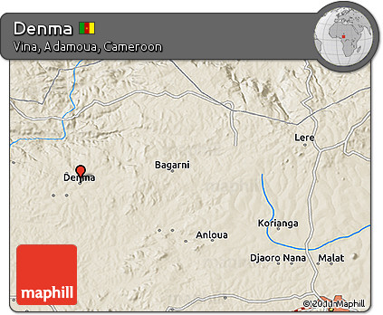 Shaded Relief 3D Map of Denma
