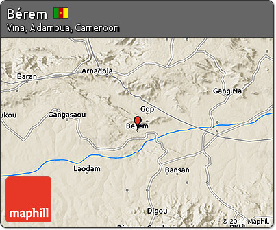 Shaded Relief 3D Map of Bérem